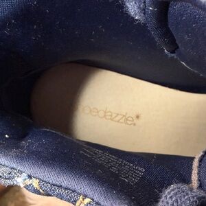 Shoe Dazzle Navy Ankle Boots